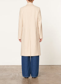 Manteau Dionysos en laine - Naturel