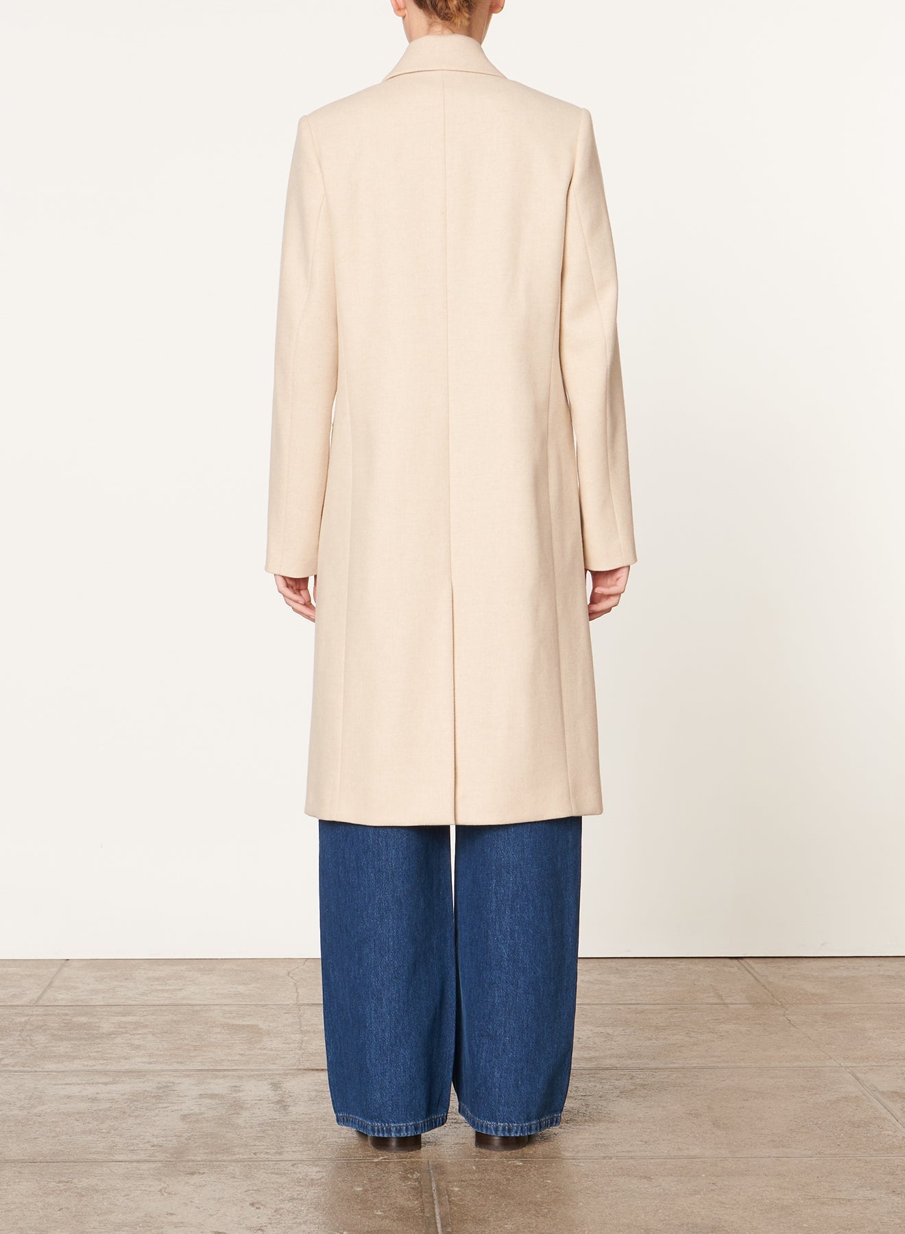 Manteau Dionysos en laine - Naturel