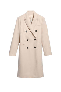 Manteau Dionysos en laine - Naturel