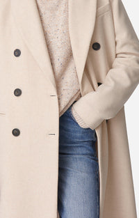 Manteau Dionysos en laine - Naturel