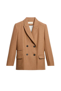Veste Damarys en laine - Caramel