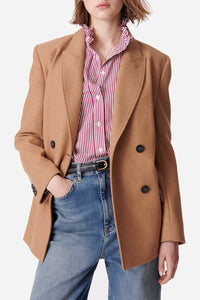 Veste Damarys en laine - Caramel