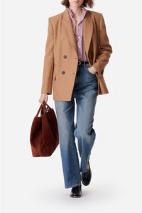 Veste Damarys en laine - Caramel