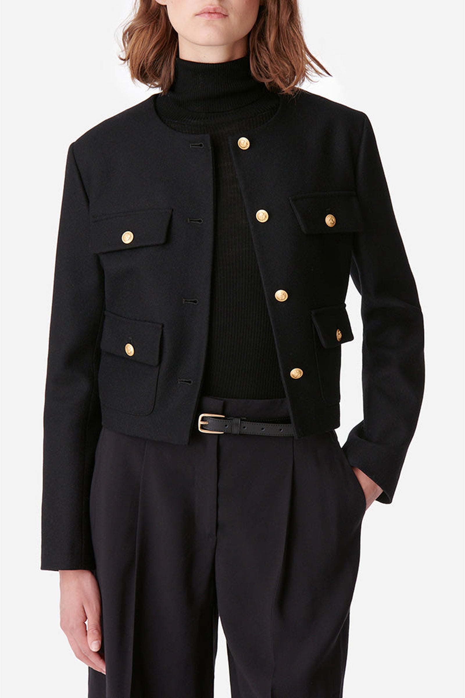 Veste Deana en laine - Noir