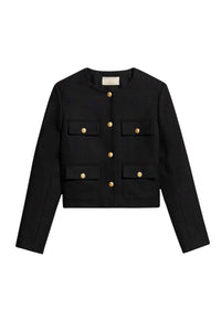 Veste Deana en laine - Noir