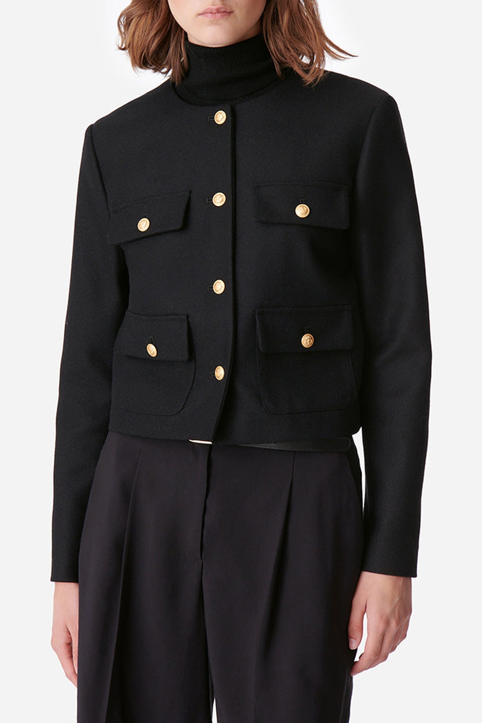 Veste Deana en laine - Noir
