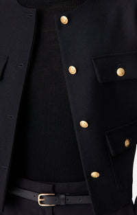 Veste Deana en laine - Noir