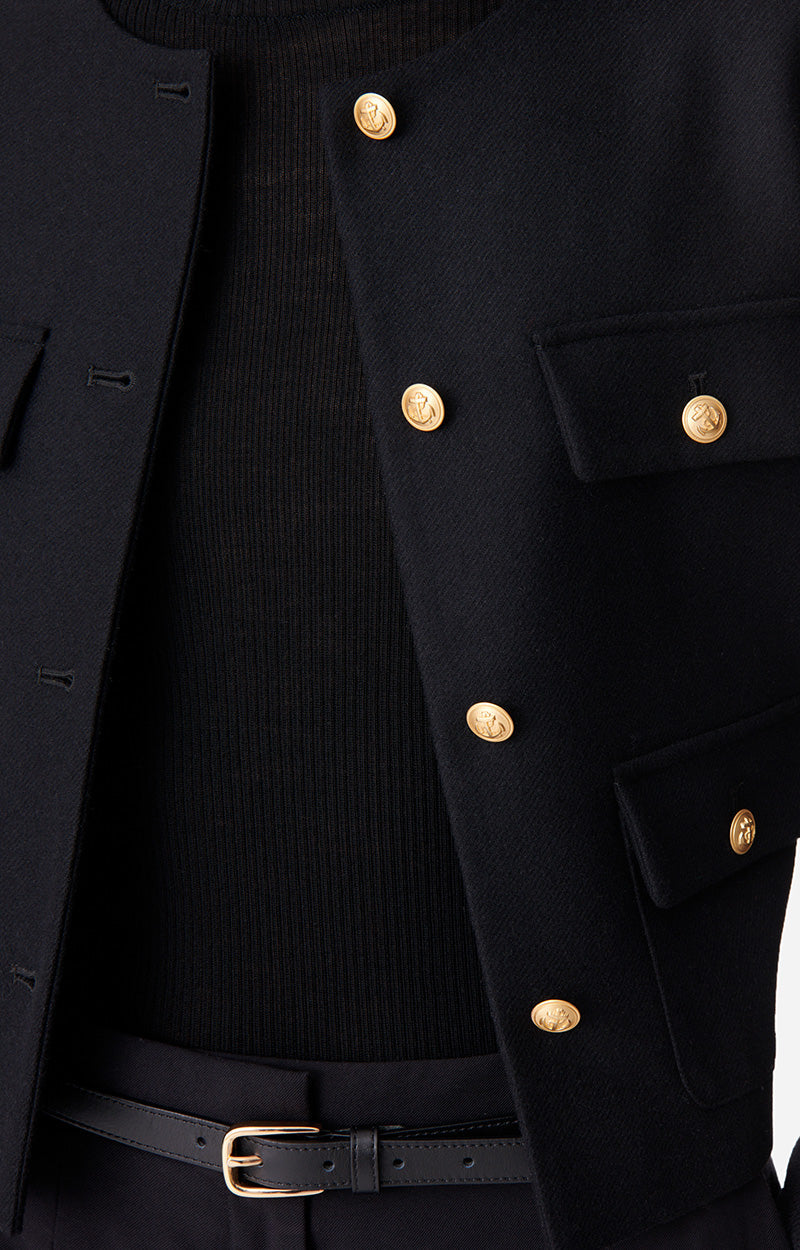 Veste Deana en laine - Noir