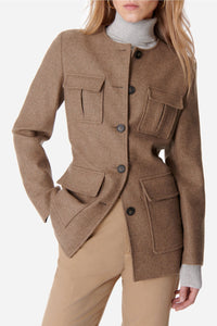Veste Engel en laine - Marron Chiné