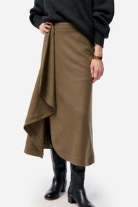 Florida wool skirt - Khaki