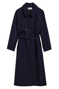Dexter wool coat - Navy & Black