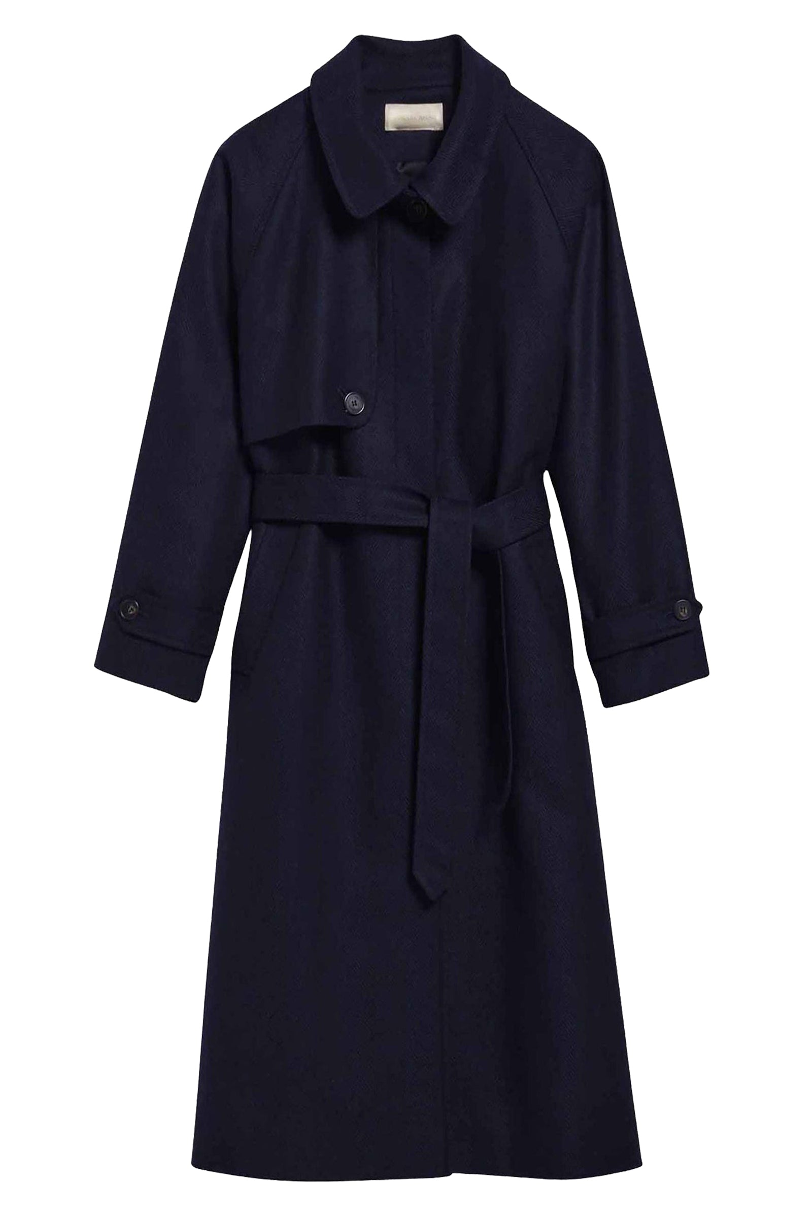Dexter wool coat - Navy & Black