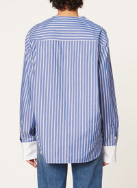Chemise à col rond Danny - Bleu