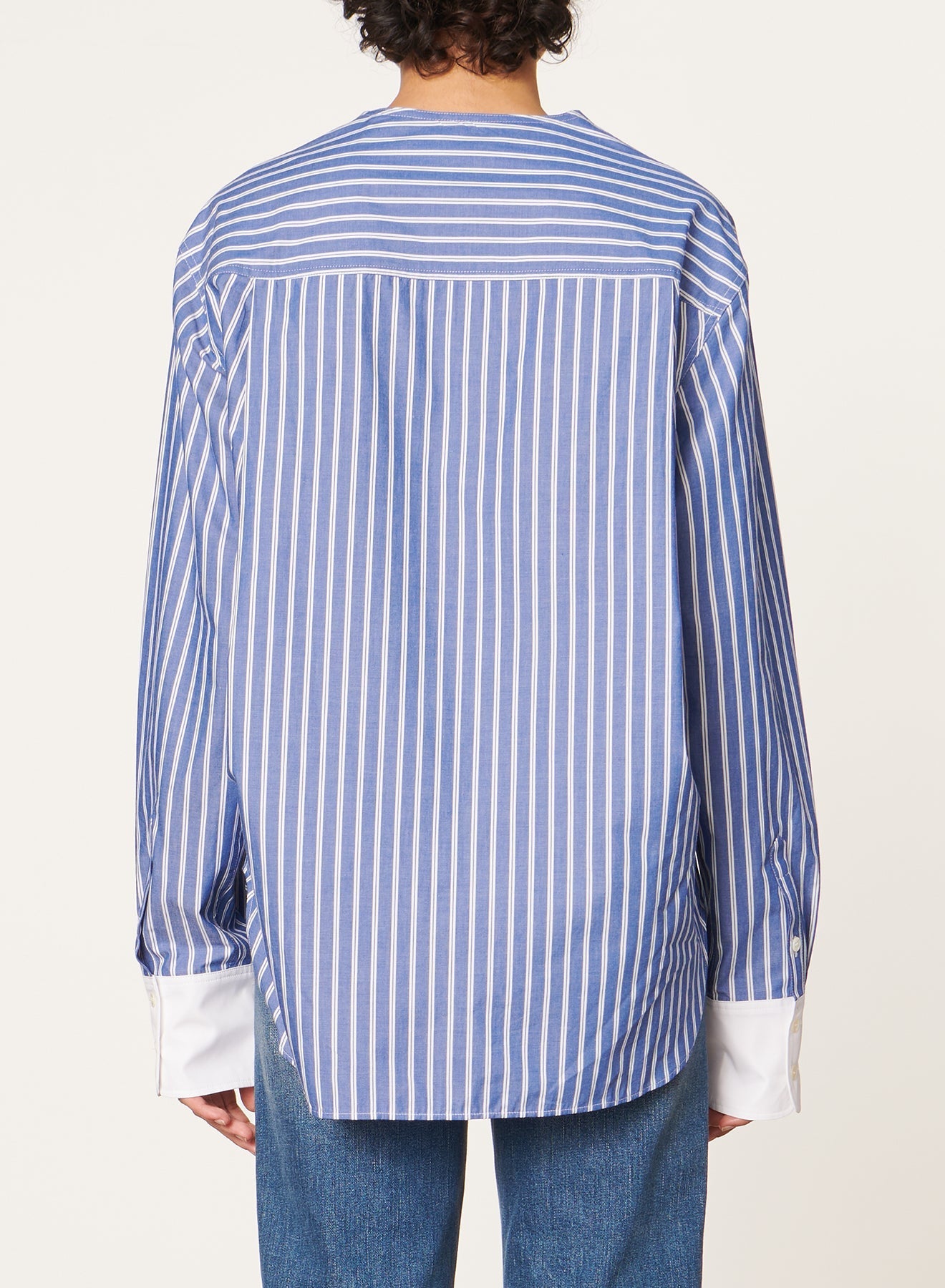 Chemise à col rond Danny - Bleu