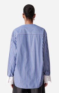Chemise à col rond Danny - Bleu