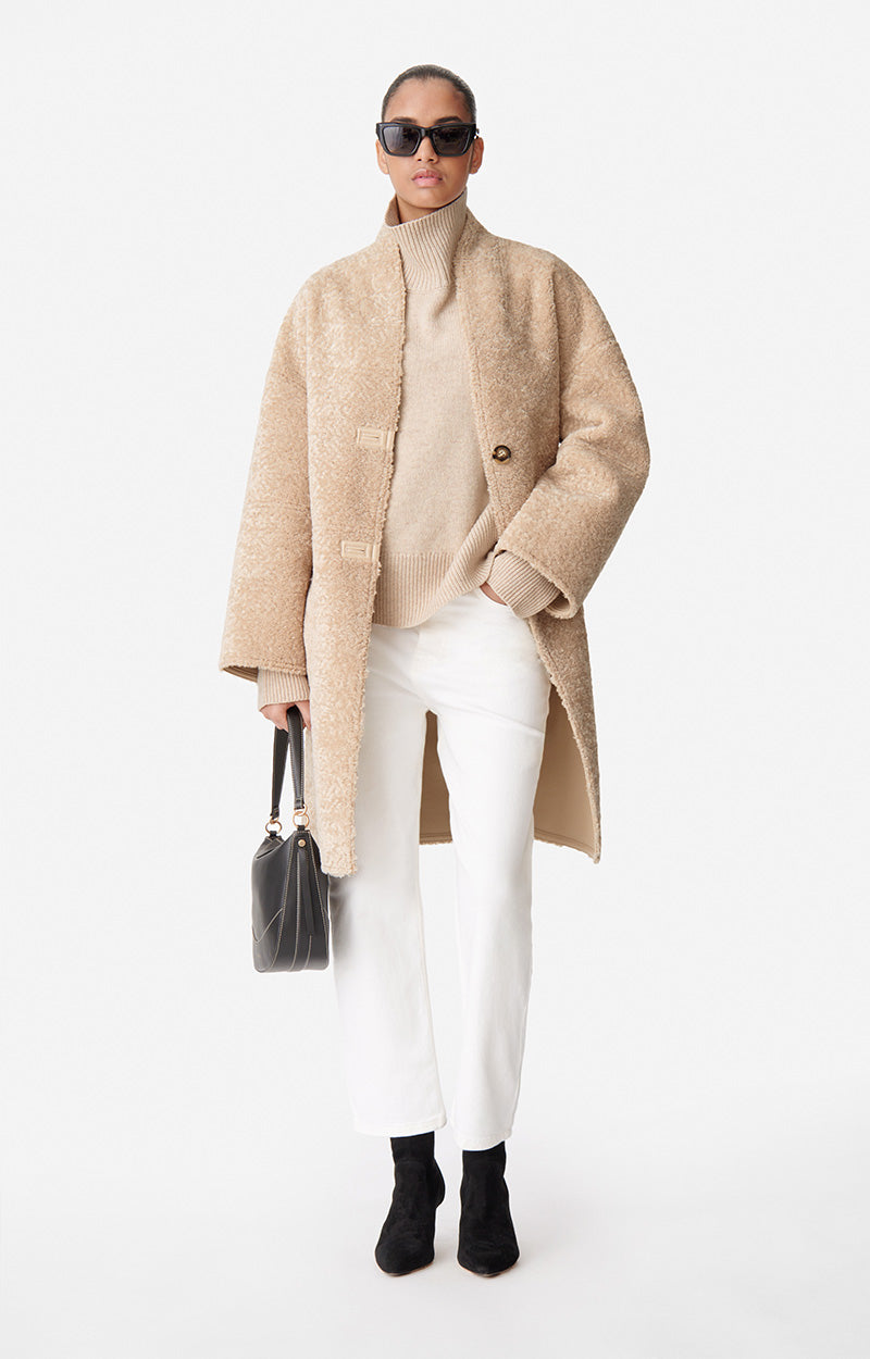 49 QTY NEW // BEIGE / Manteau Duran - BEIGE