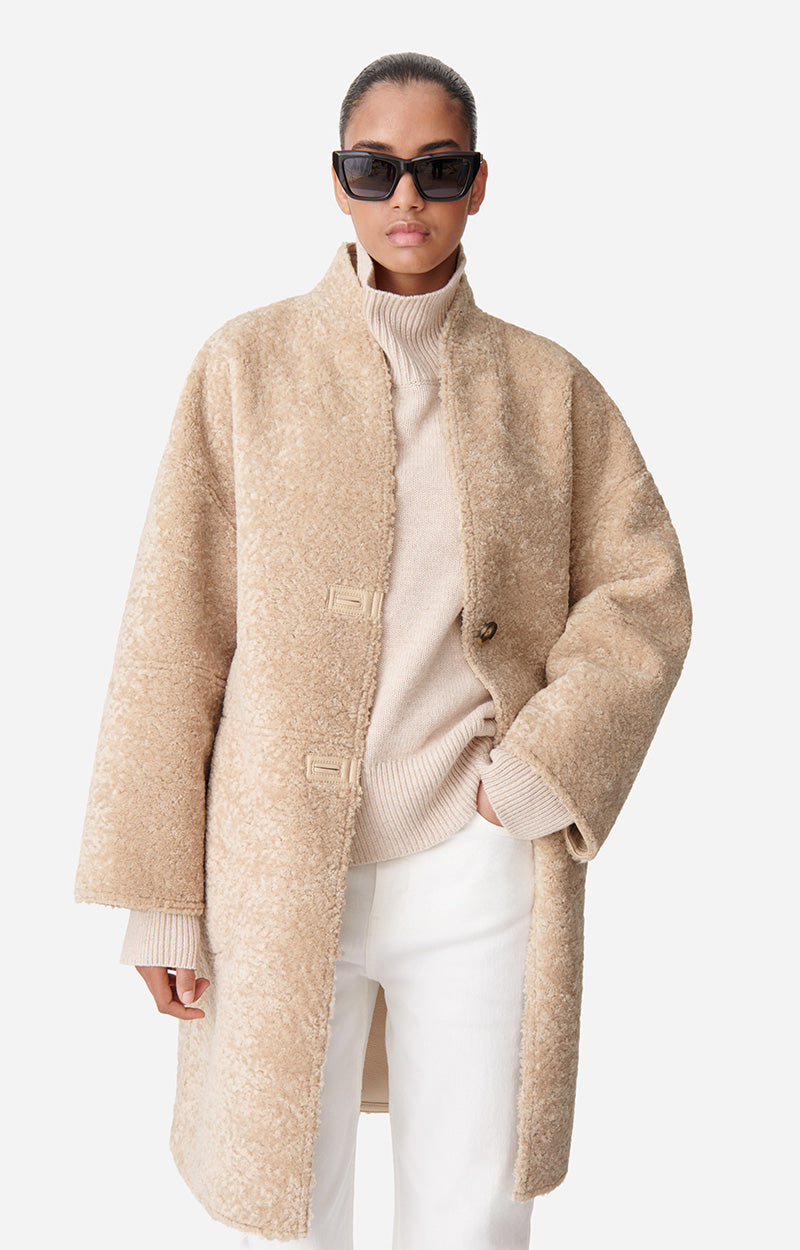 49 QTY NEW // BEIGE / Manteau Duran - BEIGE