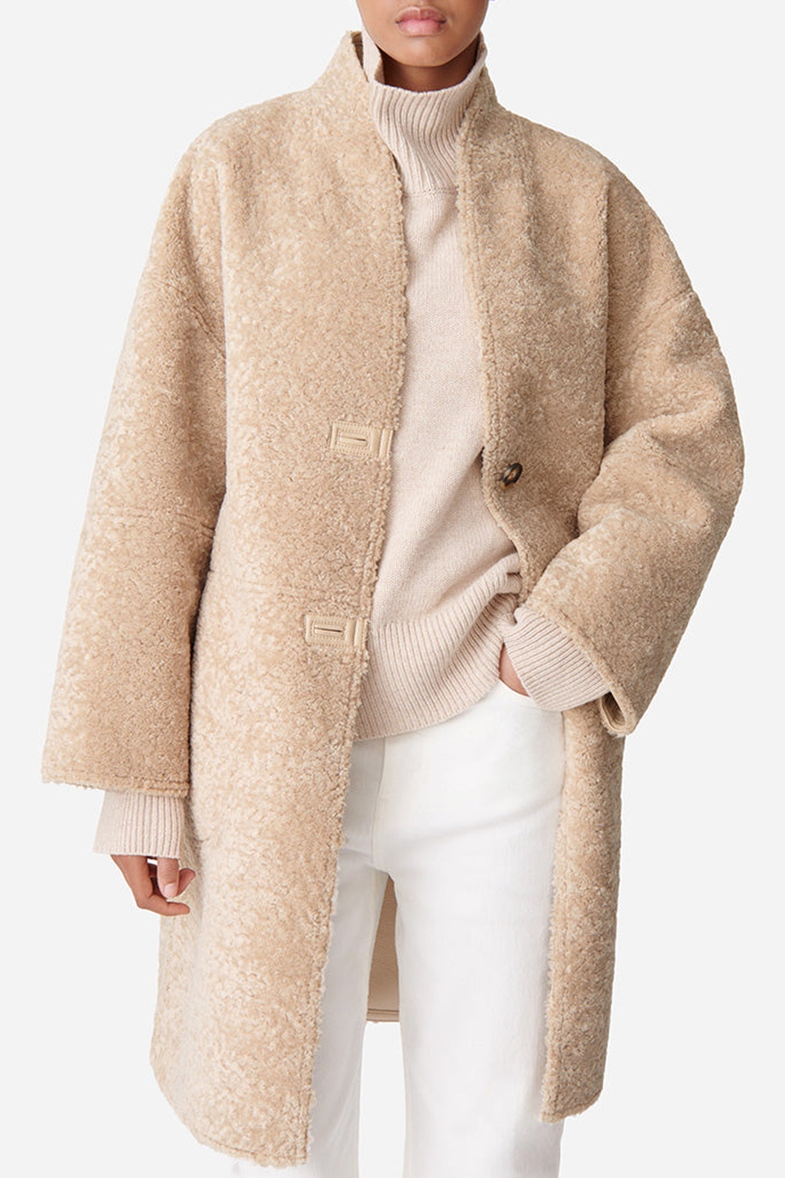 Manteau oversize Duran - Beige