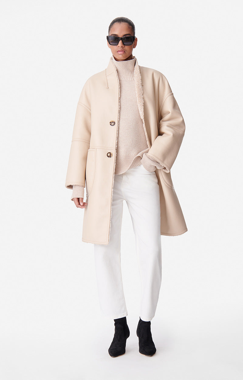 49 QTY NEW // BEIGE / Manteau Duran - BEIGE