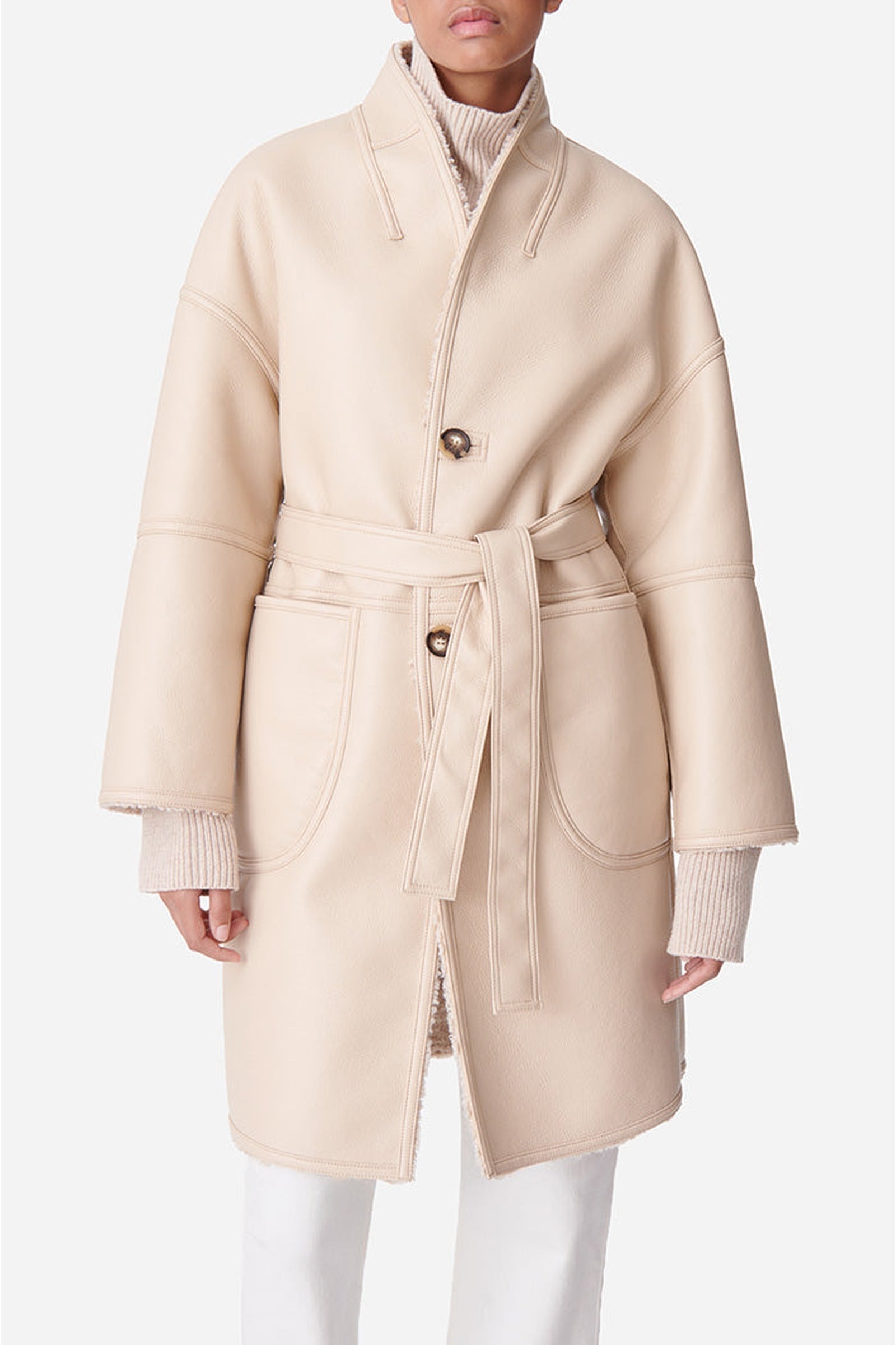 Manteau oversize Duran - Beige