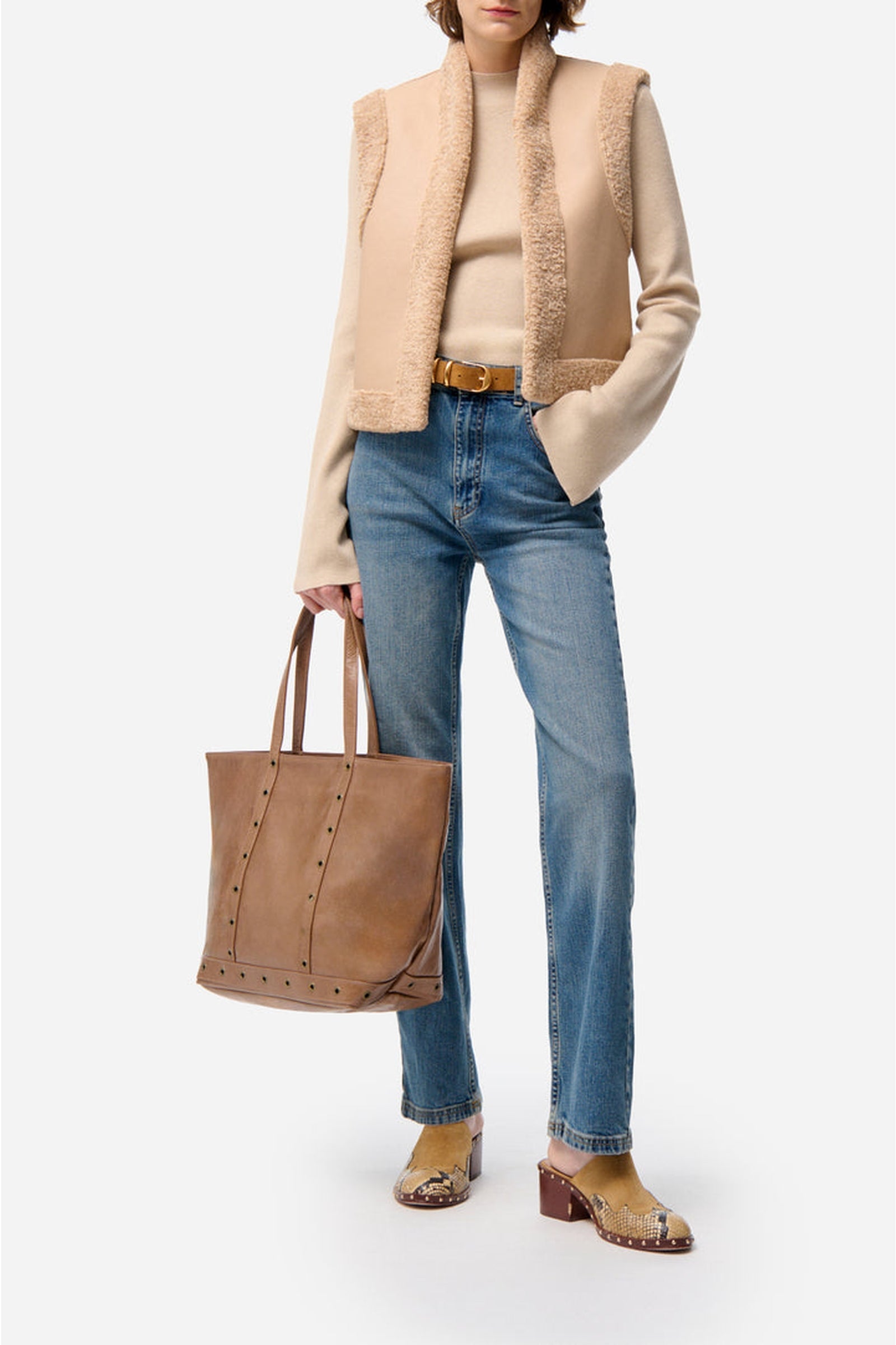 Veste sans manches Daman - Biscuit