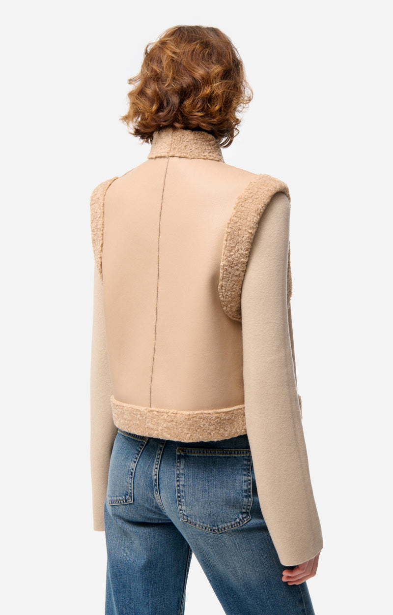 Veste sans manches Daman - Biscuit