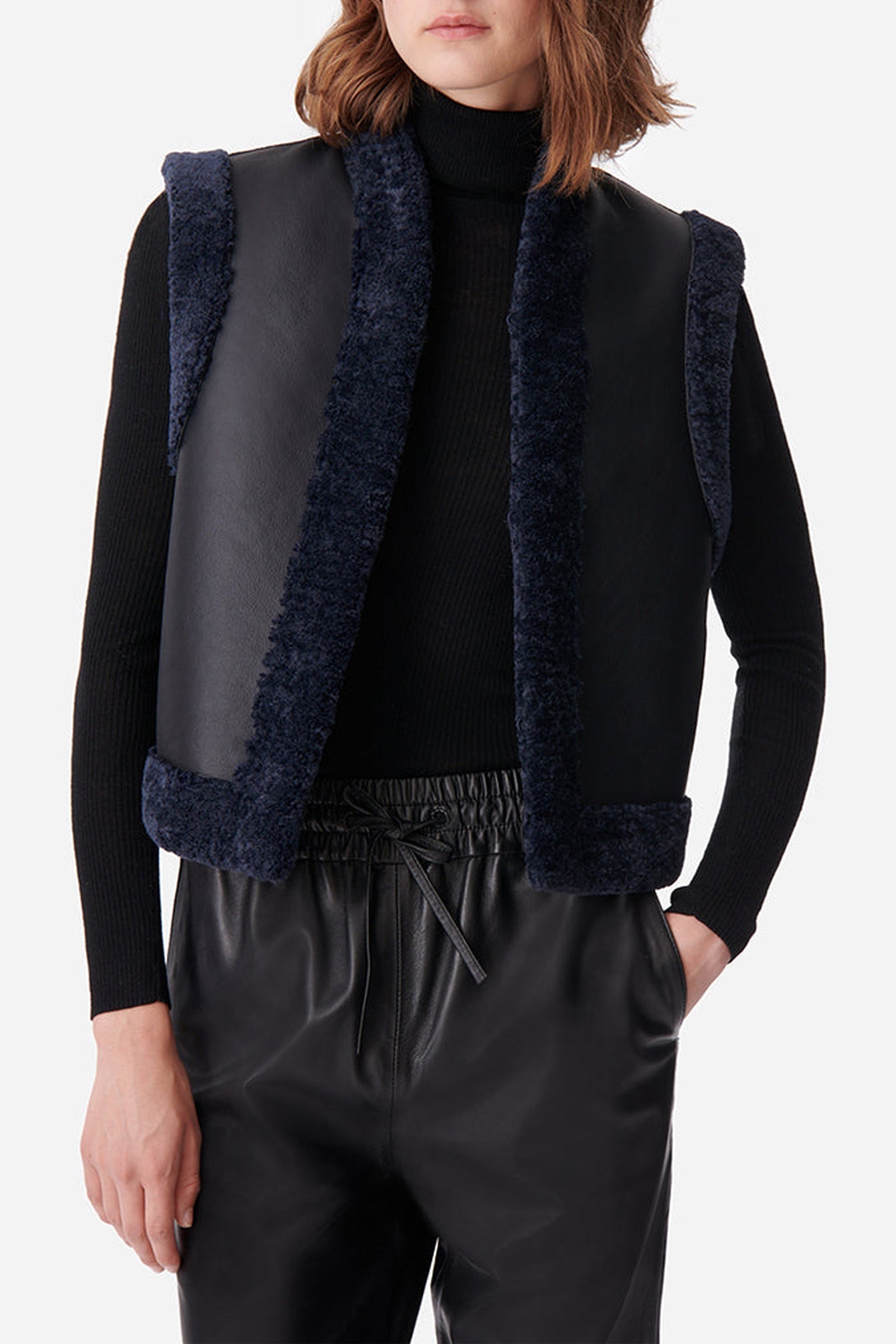 Veste sans manches Daman - Noir & Marine