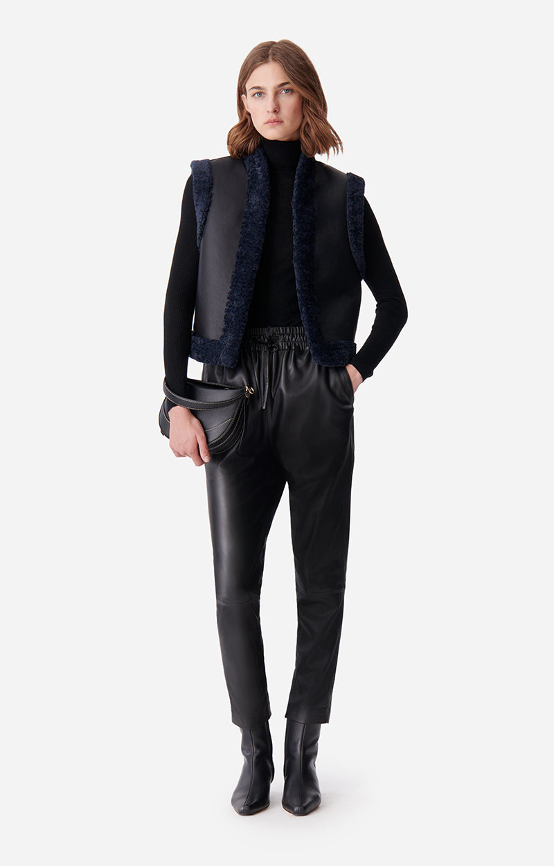21 QTY NEW // NOIR/MARINE / Gilet Sans Manches Daman - NOIR/MARINE