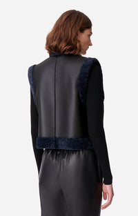 21 QTY NEW // NOIR/MARINE / Gilet Sans Manches Daman - NOIR/MARINE