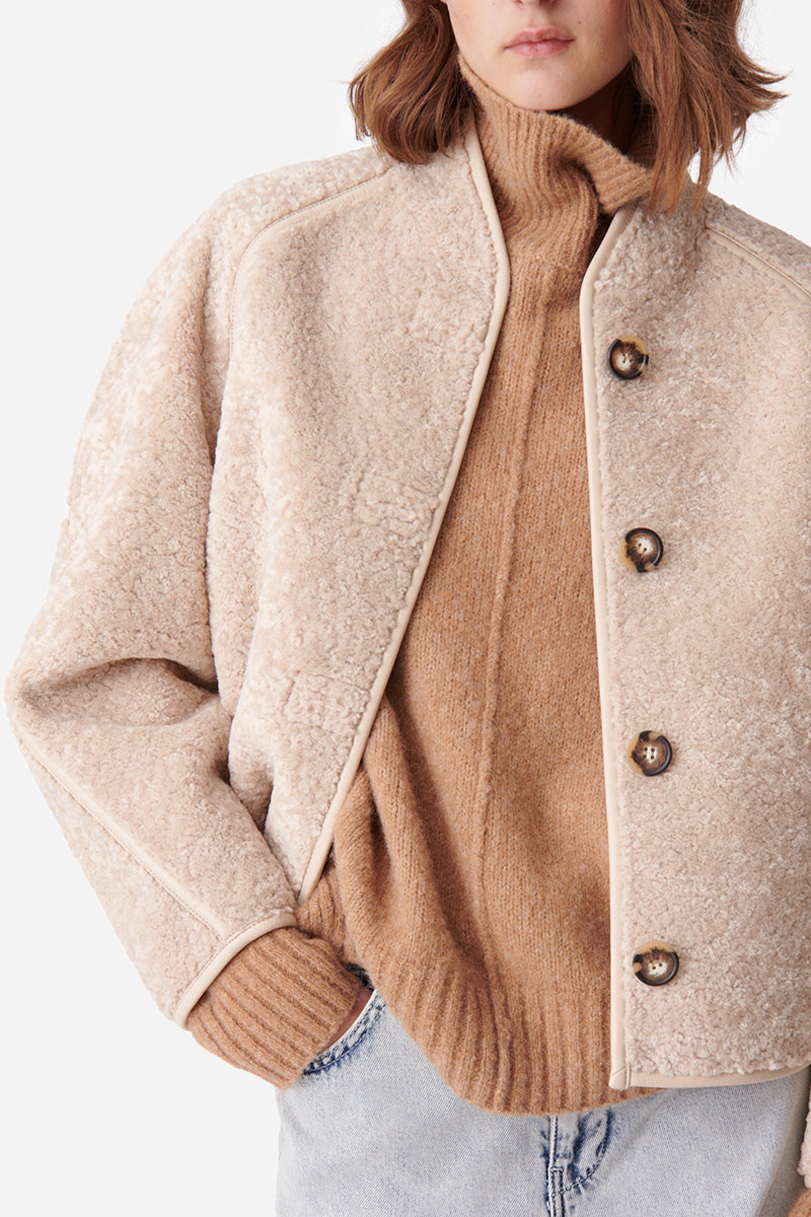 Manteau court Dino - Beige