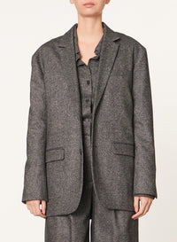 Blazer Daria en laine - Anthracite Chiné