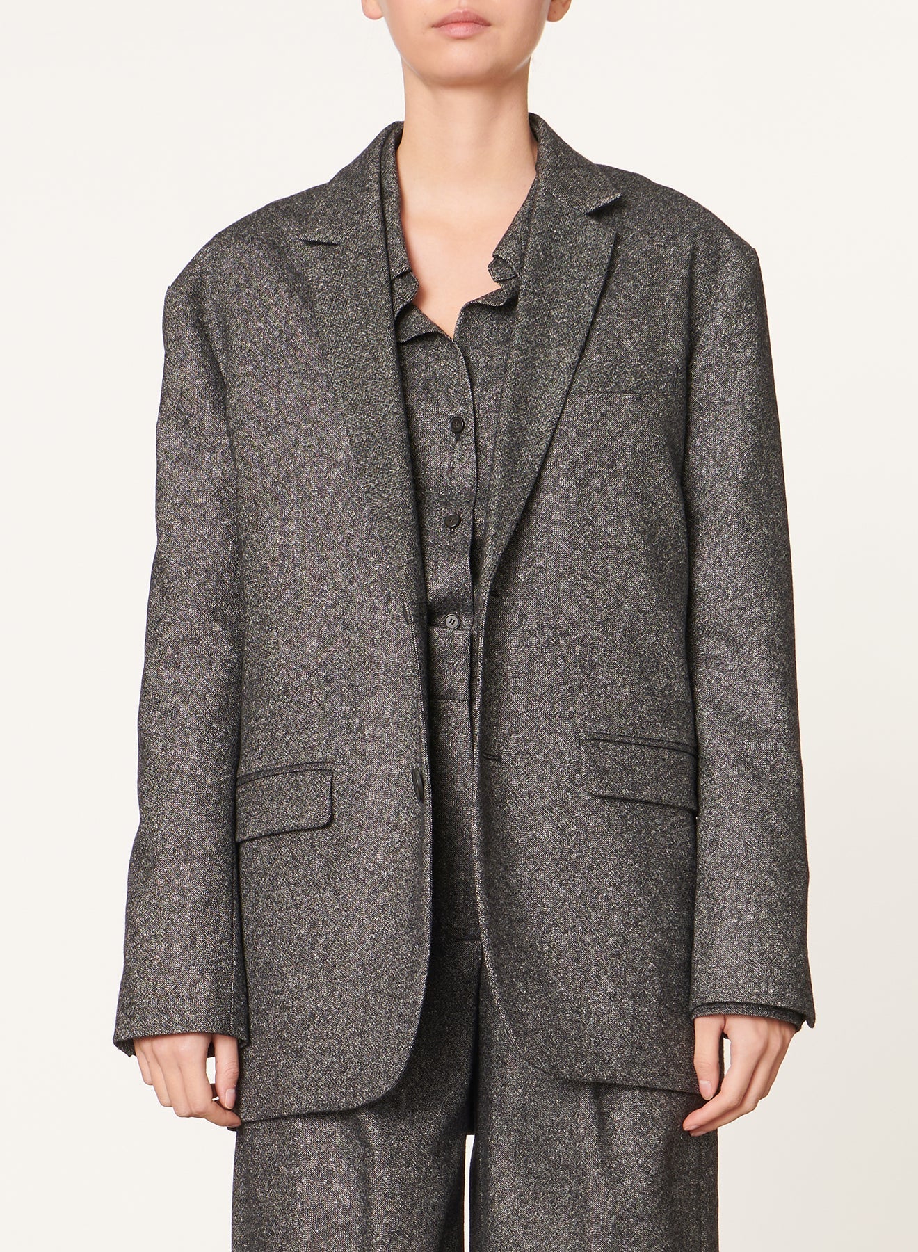 Blazer Daria en laine - Anthracite Chiné