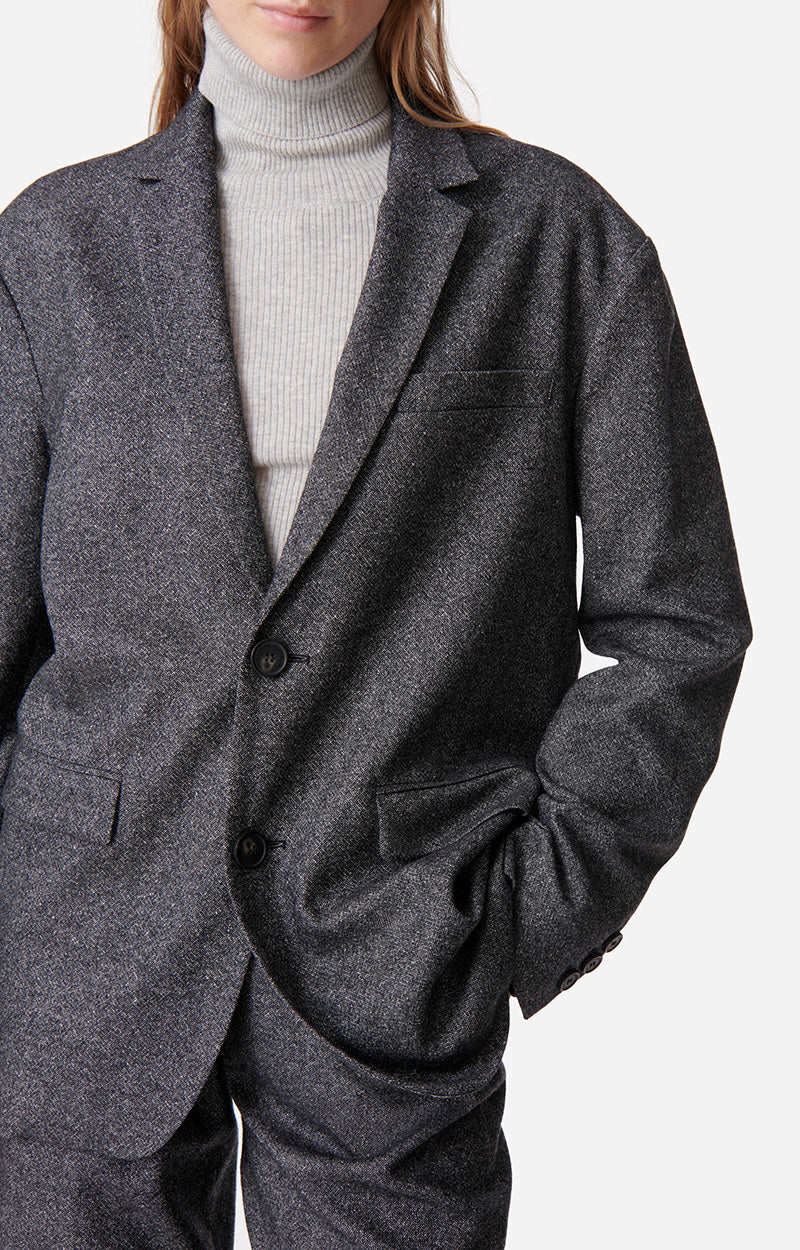Blazer Daria en laine - Anthracite Chiné
