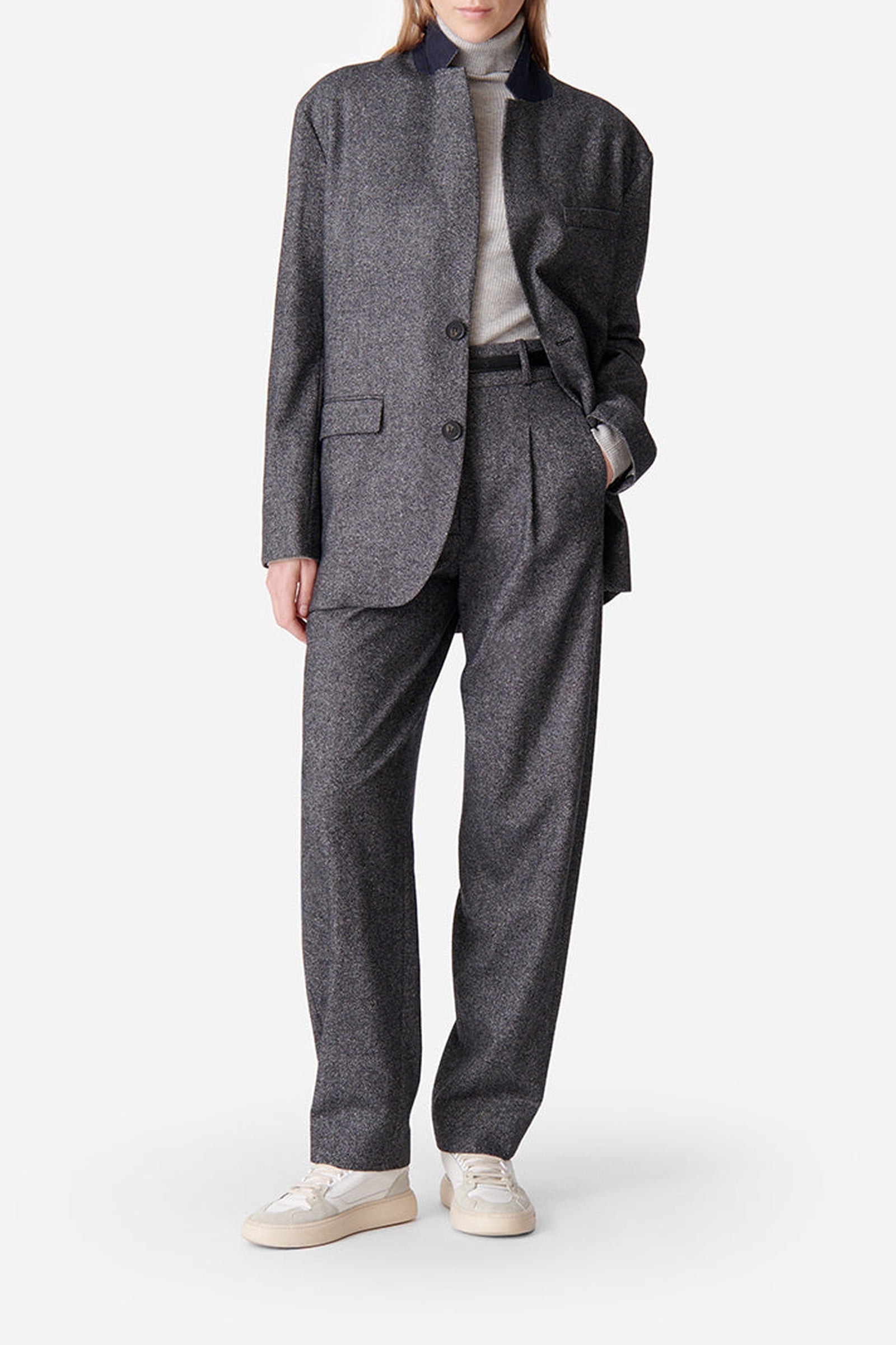 Blazer Daria en laine - Anthracite Chiné