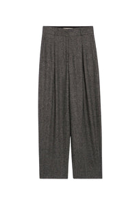 Pantalon David en laine - Anthracite Chiné