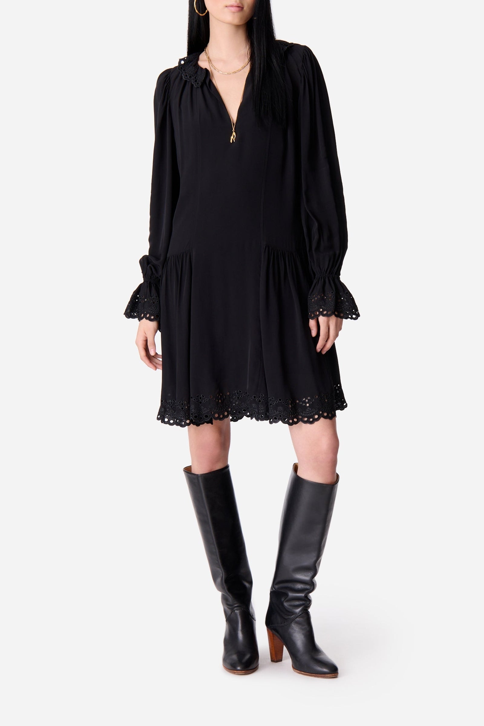Robe courte Enora - Noir