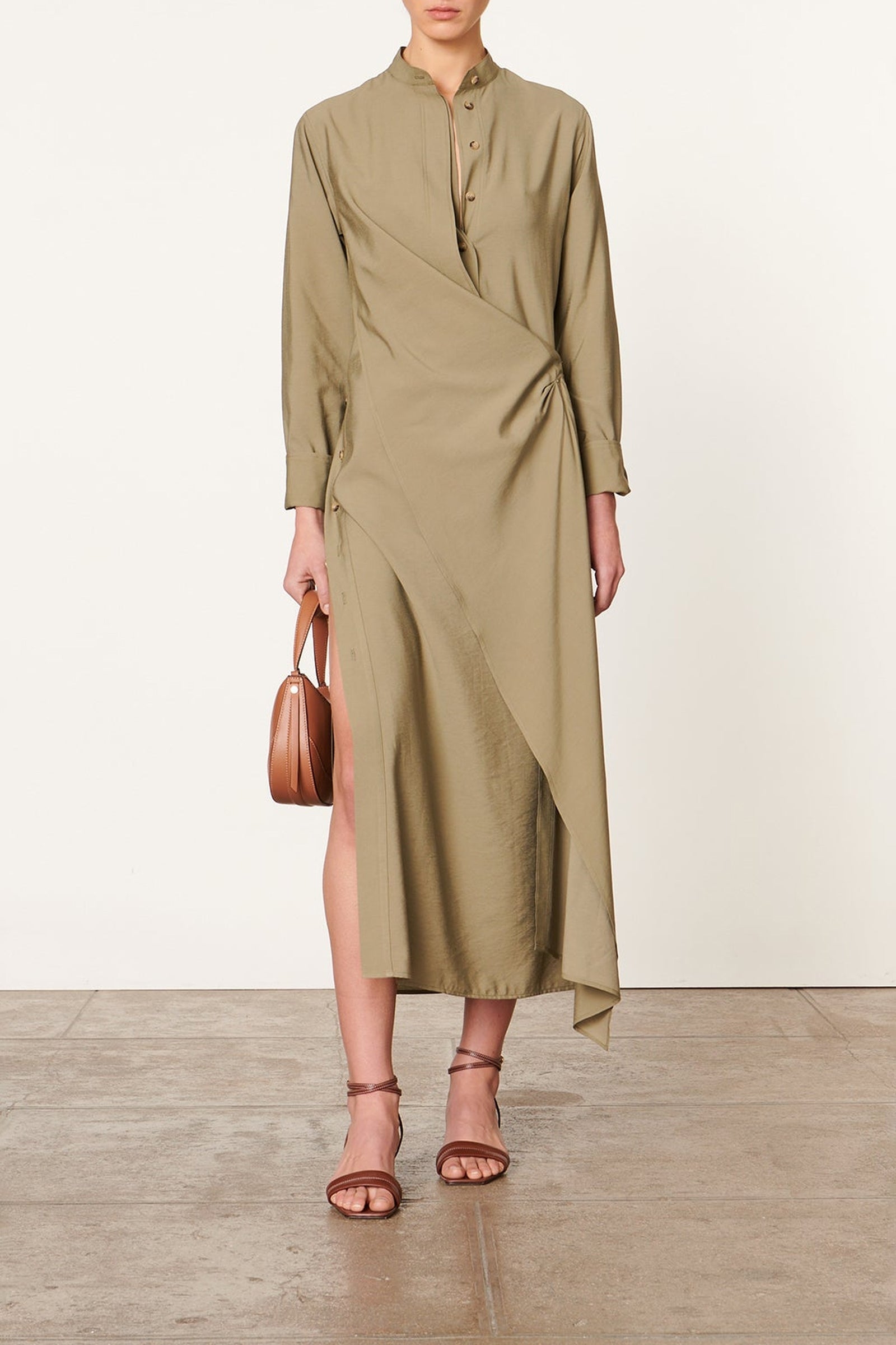 Robe longue Dolmen - Kaki