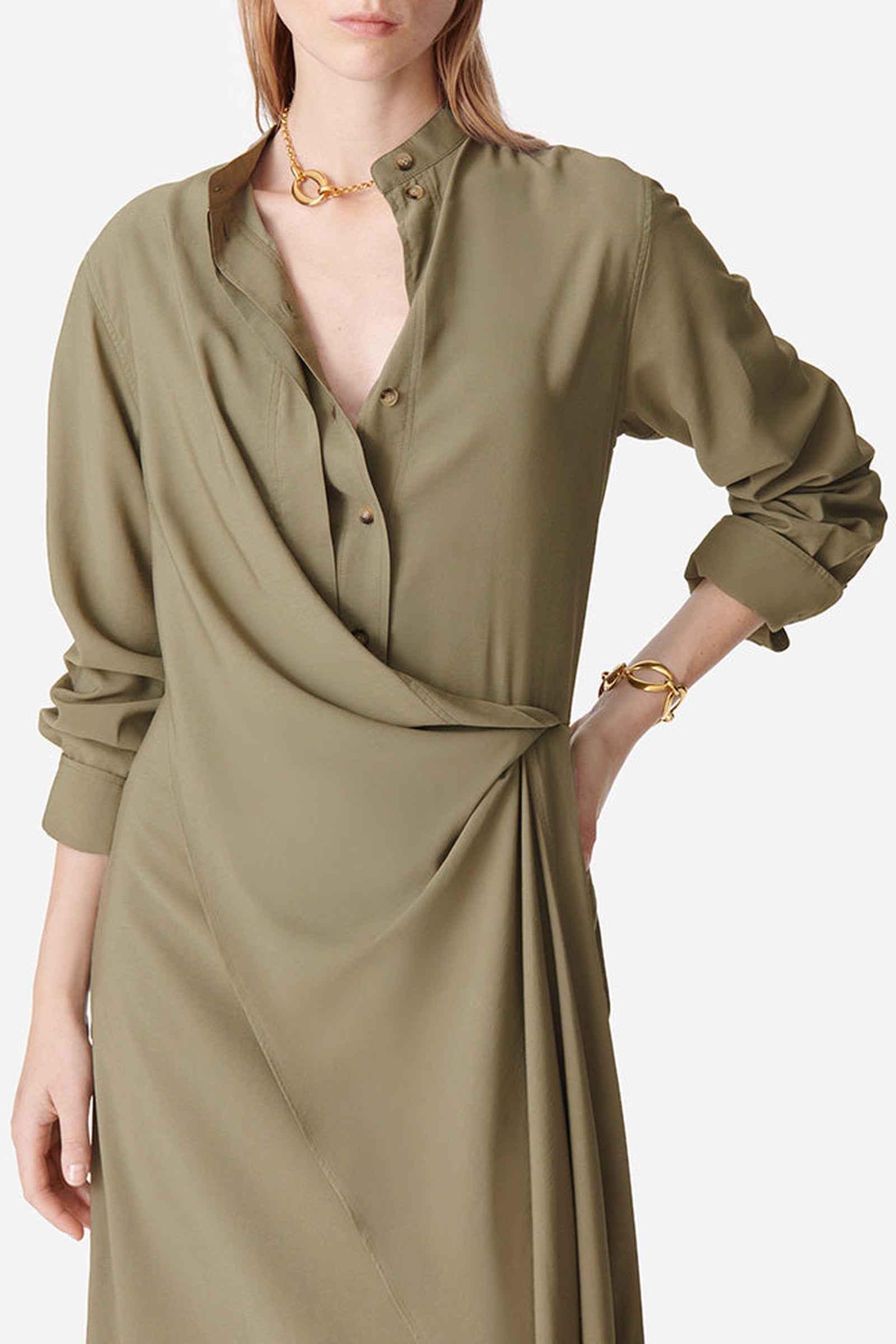 Robe longue Dolmen - Kaki