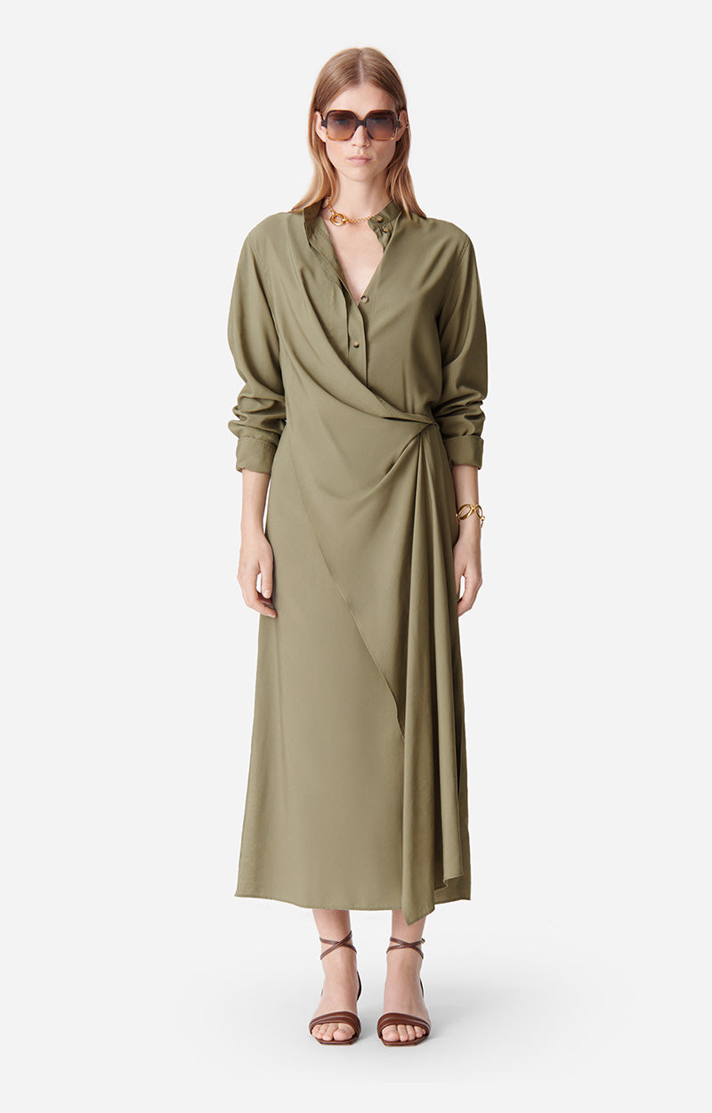 67 QTY NEW // KAKI / Robe Dolmen - KAKI