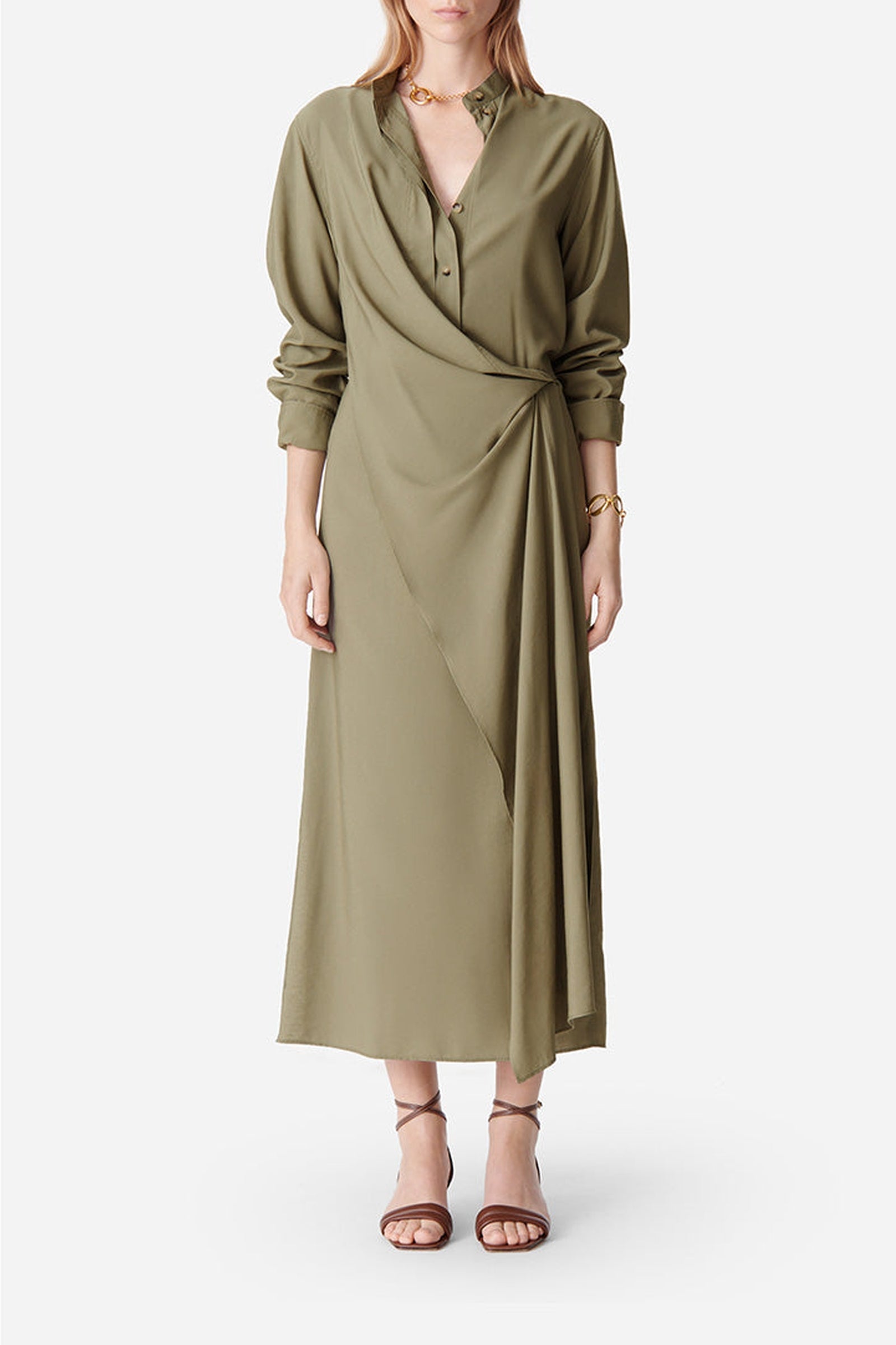 Robe longue Dolmen - Kaki
