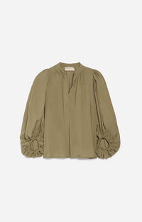 17 QTY NEW // KAKI / Blouse Bell - KAKI