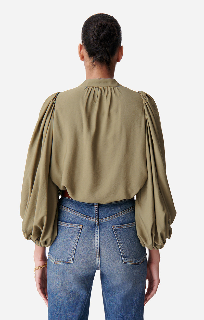 17 QTY NEW // KAKI / Blouse Bell - KAKI