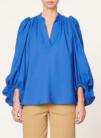 25 QTY NEW // BLEU / Blouse Bell - BLEU
