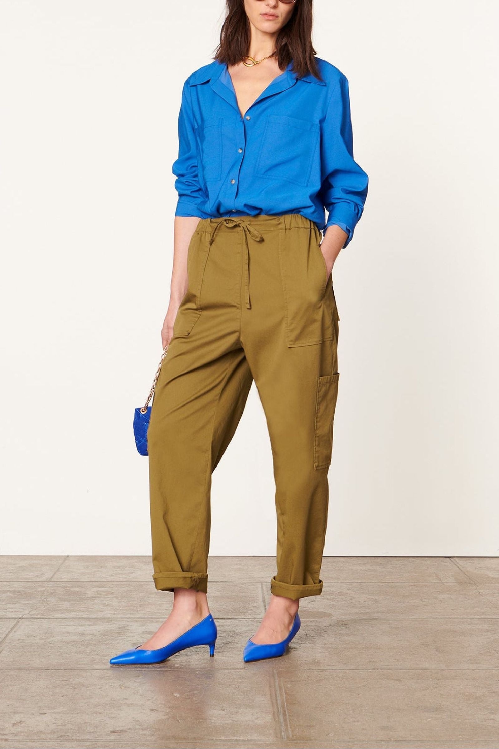 Chemise à manches longues - Bleu
