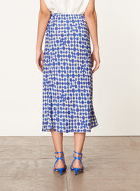 Jupe midi Corail - Bleu