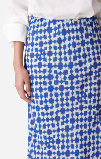 Jupe midi Corail - Bleu