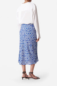 Jupe midi Corail - Bleu