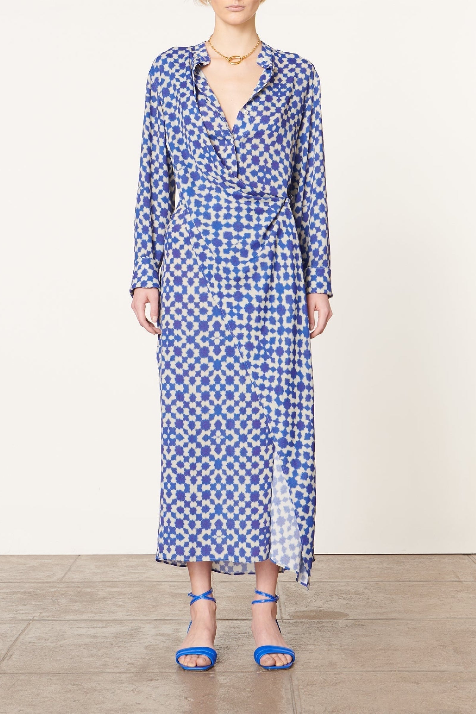 Robe longue Dolmen - Bleu