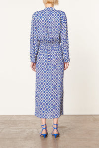 Robe longue Dolmen - Bleu