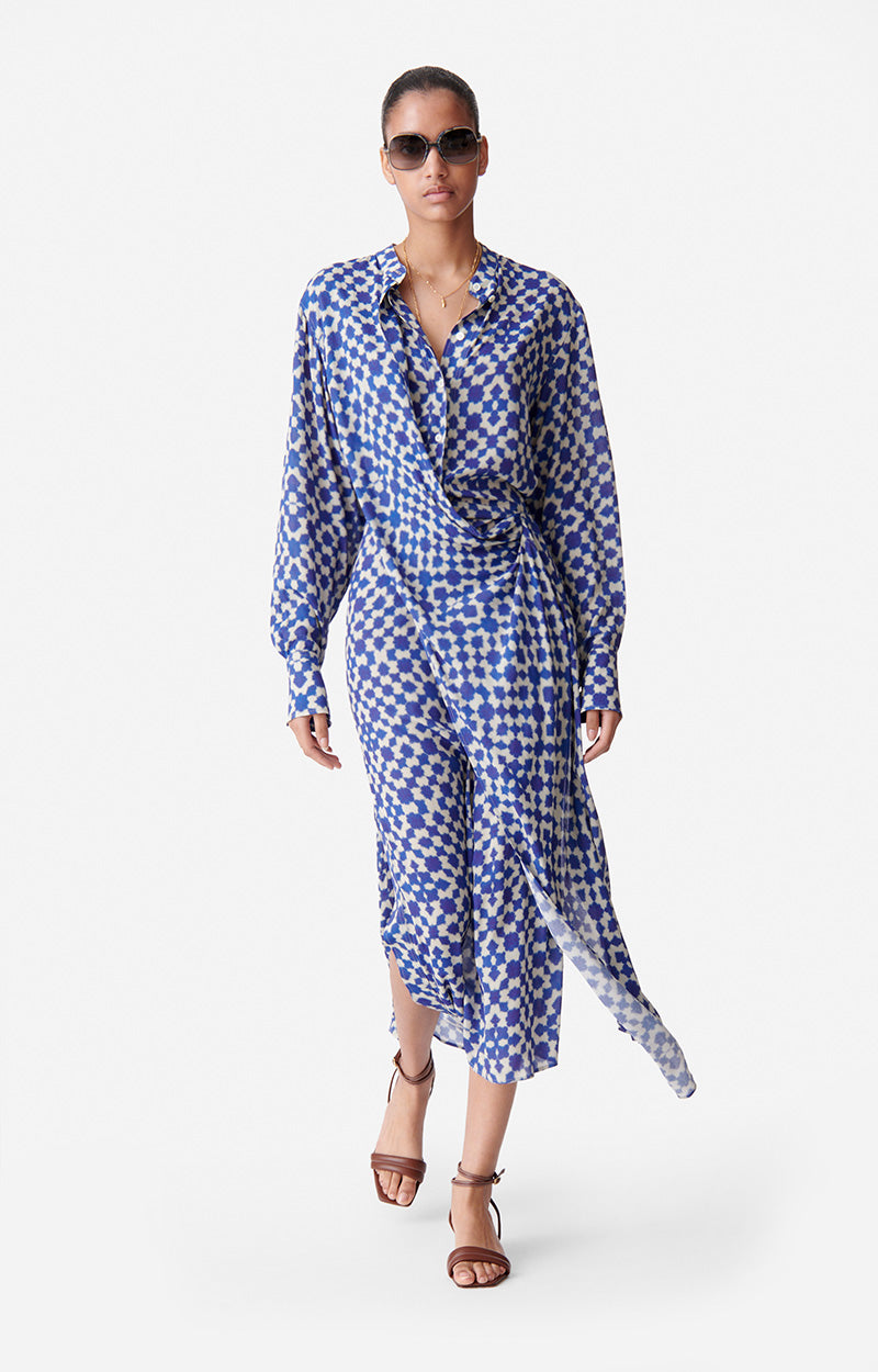 46 QTY NEW // BLEU / Robe Dolmen - BLEU